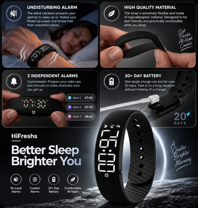 HiFresh™ Silent Vibration Alarm Clock