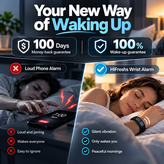 HiFresh™ Silent Vibration Alarm Clock