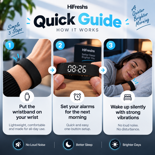 HiFresh™ Silent Vibration Alarm Clock